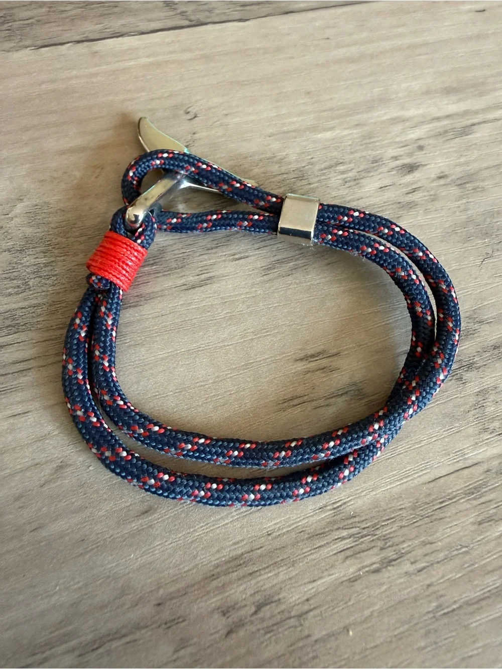 Nautical Whale Tail Bracelet Adjustable (8” long)